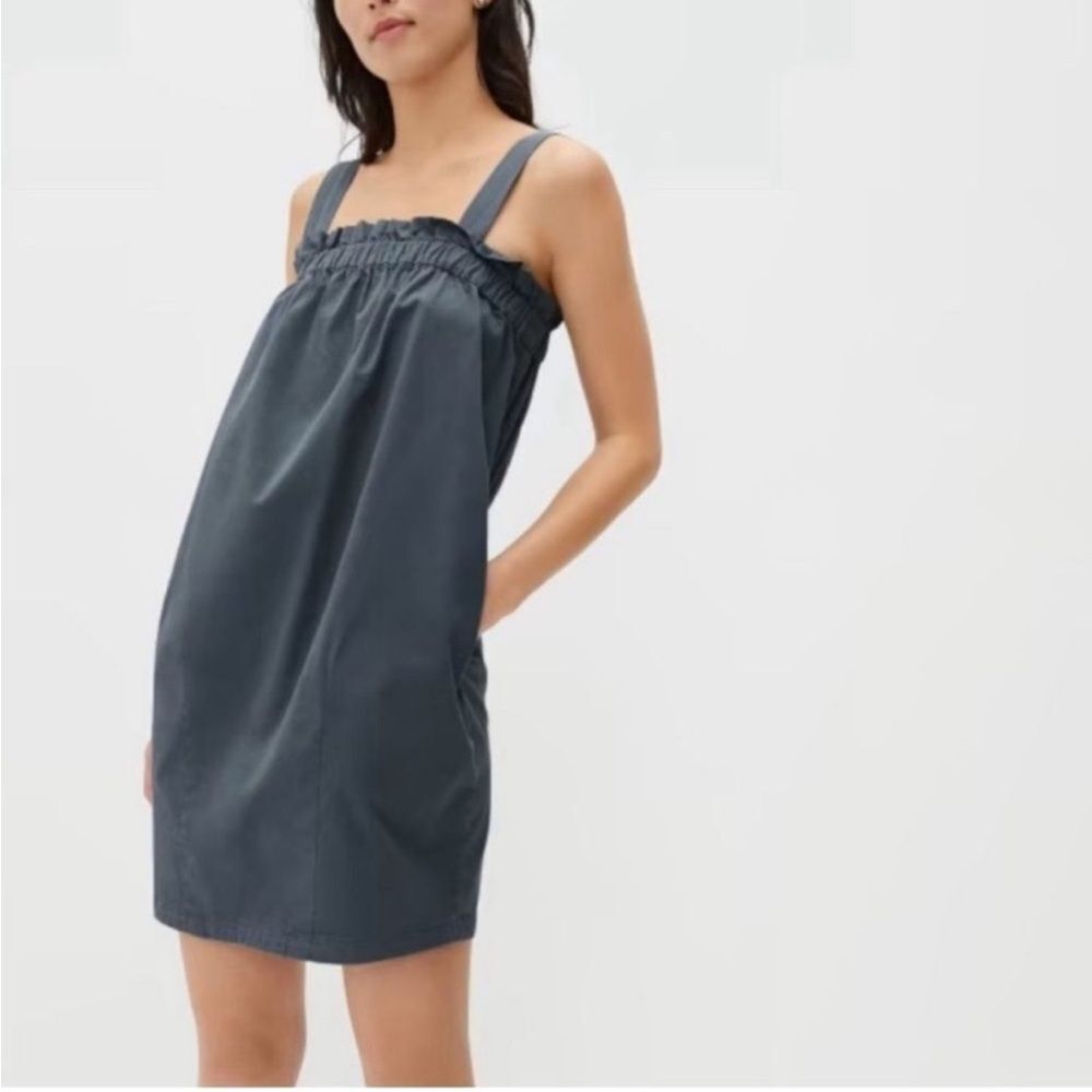 Everlane‎ The Paper Bag Dress in Dark Slate size S